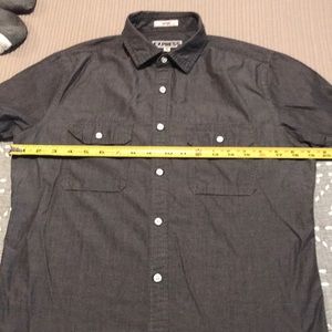 Express Men's Black Casual Button Down Shirt